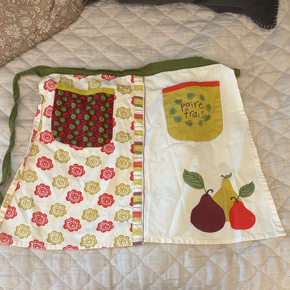 Colorful Apron with Fruit Design